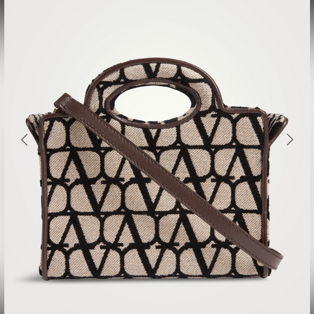 VALENTINO GARAVANI Mini La Troisieme Toile Iconographe Shopping Bag